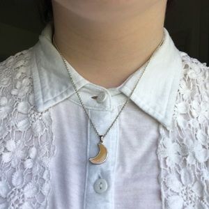crescent moon necklace